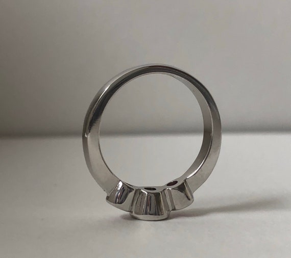 Three Stone Ruby Ring - Past Present and Future -… - image 5