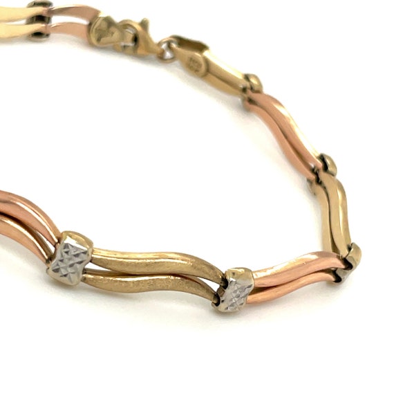 1970s TRITONE - Bracelet - Three Tone Gold - Orig… - image 3