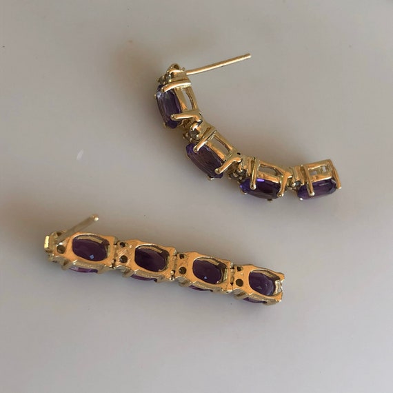 Amethyst - Purple Amethyst - Drop Earrings - Amet… - image 6
