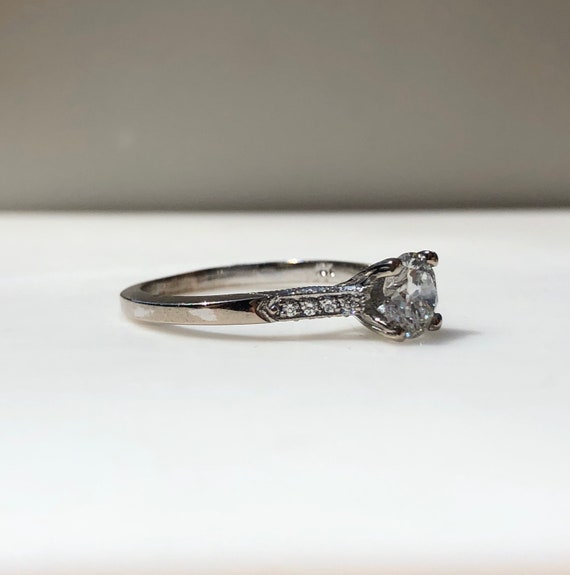 Dainty Diamond Engagement Ring - Dainty Ring - 2m… - image 3