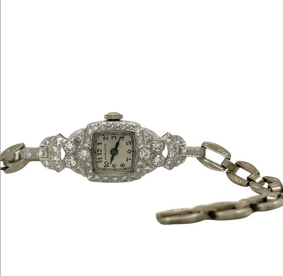 1950's Original Hamilton Watch - Antique Diamond … - image 6