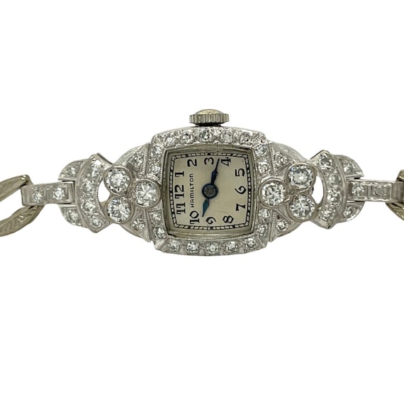 1950's Original Hamilton Watch - Antique Diamond … - image 2