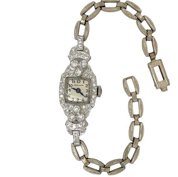 1950's Original Hamilton Watch - Antique Diamond … - image 1