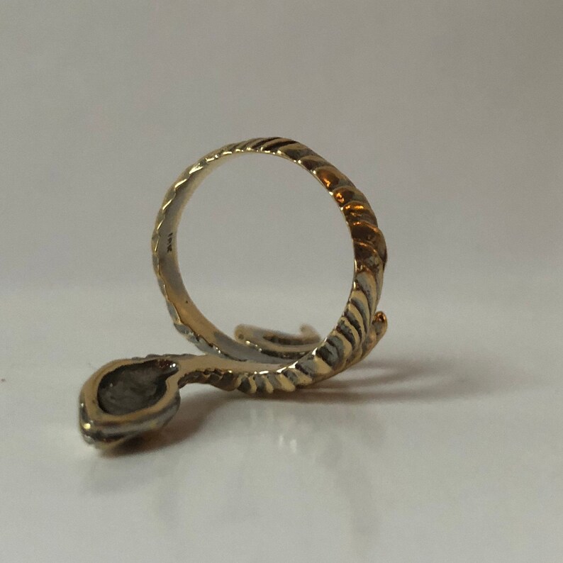 Slither Ring Statement Ring Snake Ring Antiqued Ring - Etsy