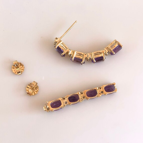 Amethyst - Purple Amethyst - Drop Earrings - Amet… - image 4