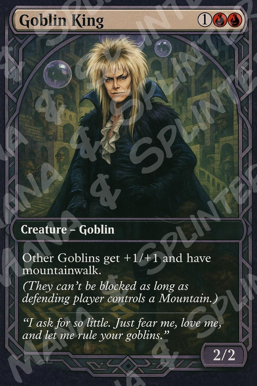 Goblin King Card - Etsy Goblin King Card - Etsy