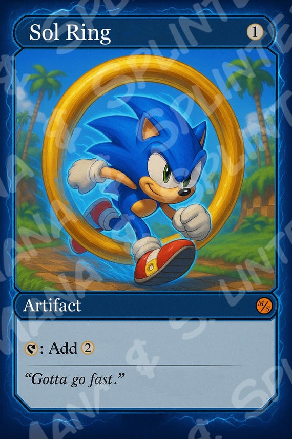 Sonic Sol Ring Proxy - Etsy