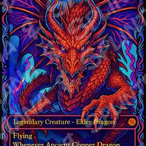 ancient dragon mtg cards Ancient Golden Dragon MTG Proxy (90's Fantasy)