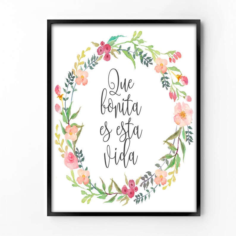 8x10 wall art printable spanish quotes inspirational wall