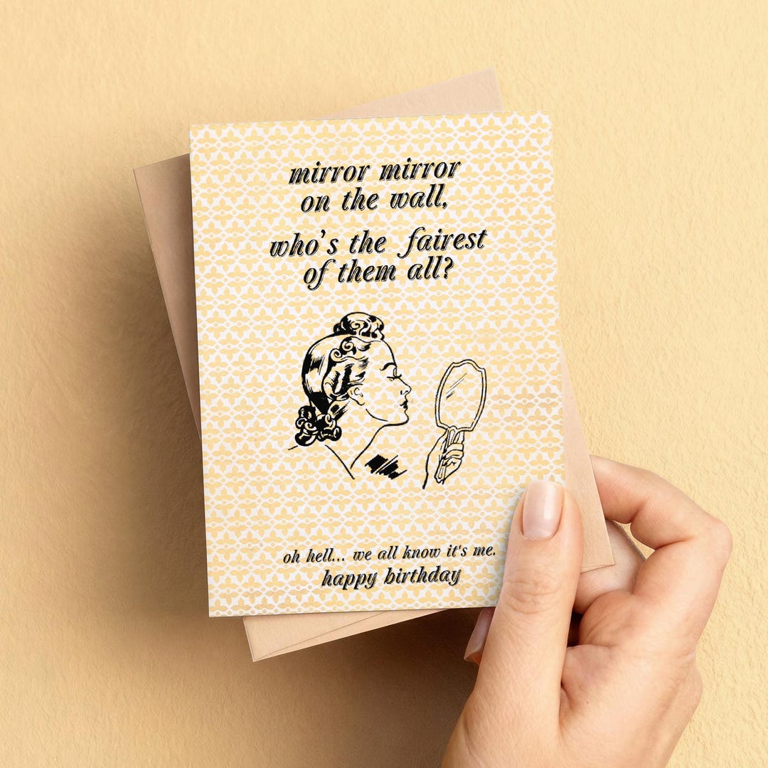 Sassy Birthday Greeting Card, Funny Retro Card, Humorous, Print at Home ...