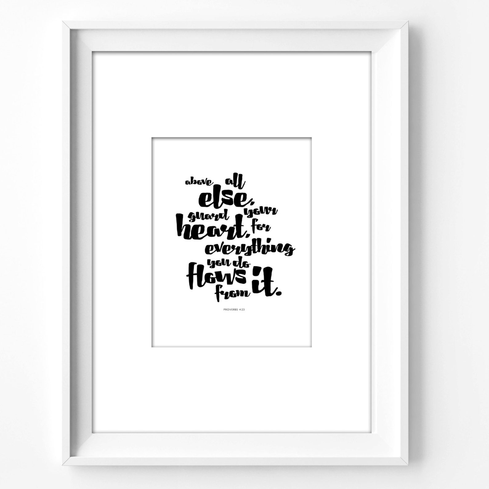 8x10 wall art printable bible verses christian art | Etsy