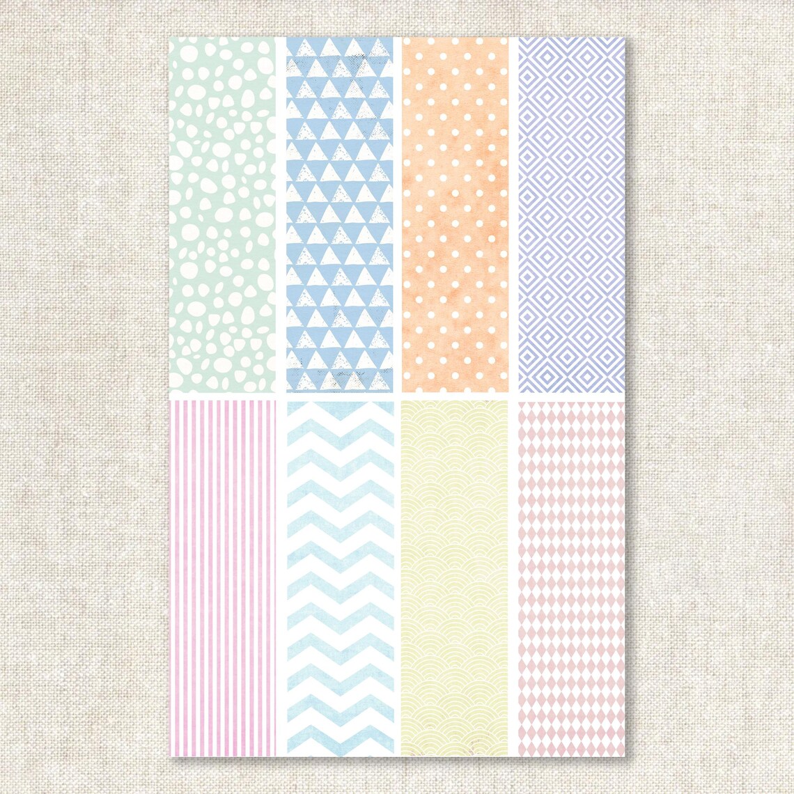 Pattern Foldable Printable Gift Tags, Instant Download, DIY Tags - Etsy