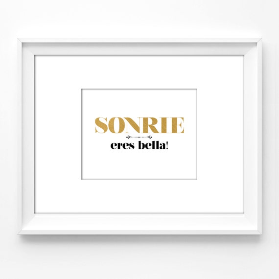 8x10 Wall Art Printable Spanish Quotes Inspirational Wall Decor Office Decor Spanish Instant Download