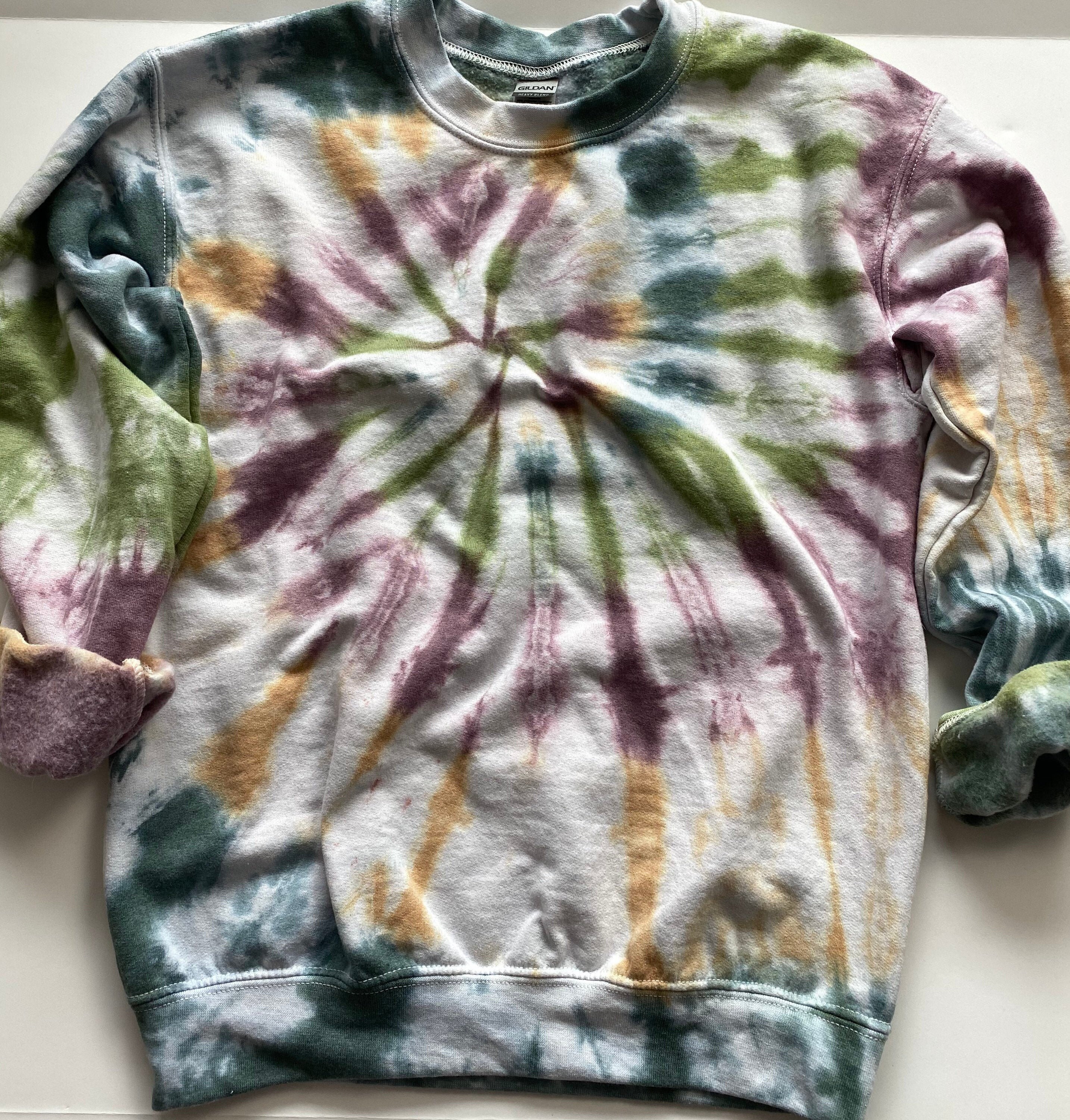 Fall Inspired Tie Dye Sweatshirt, Tie Dye Crewneck, tie dye hoodie, T…