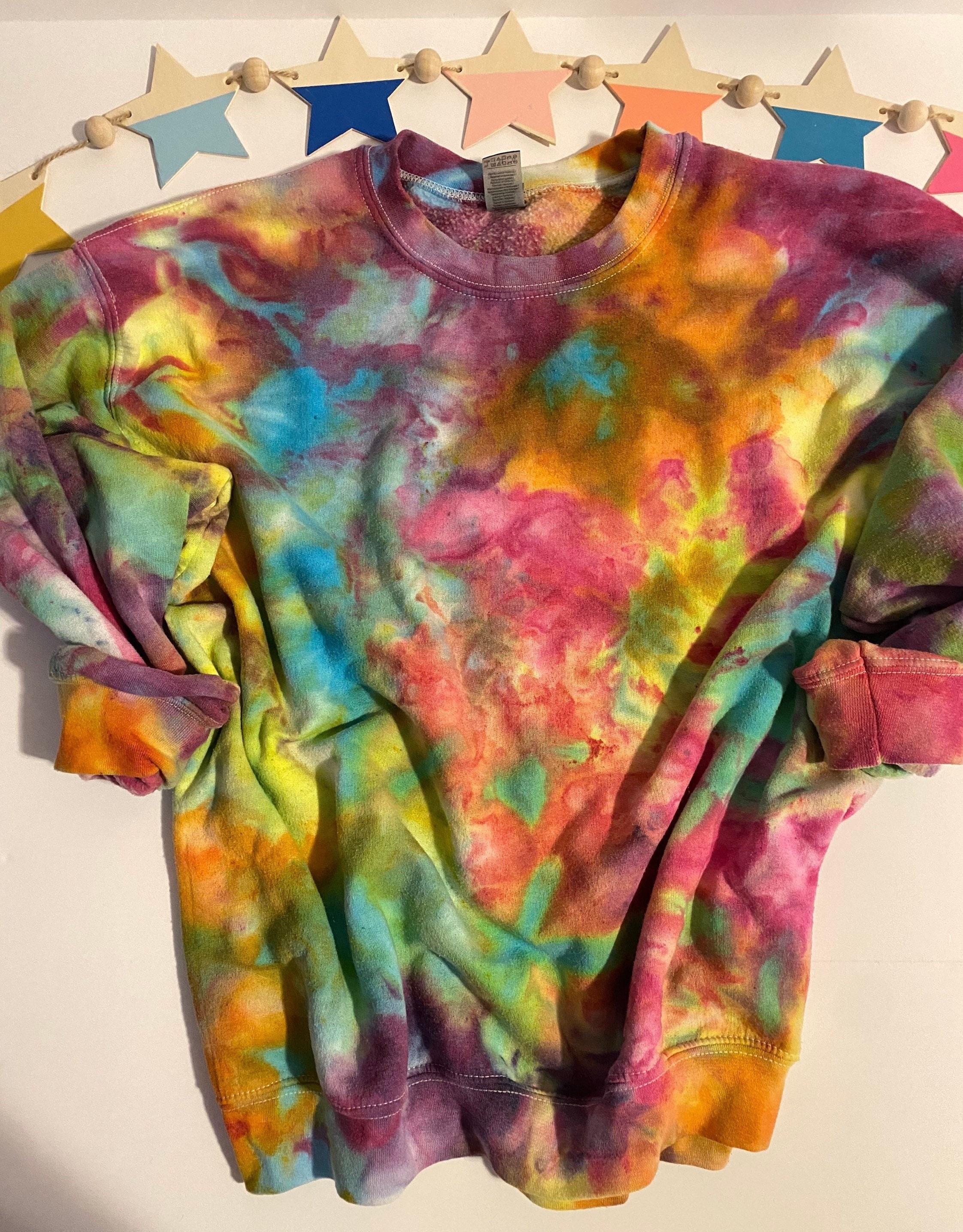 Tie dye shop womens sweatshirt