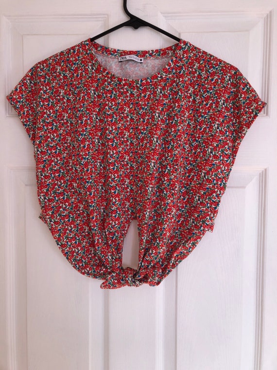Zara floral crop top Gem