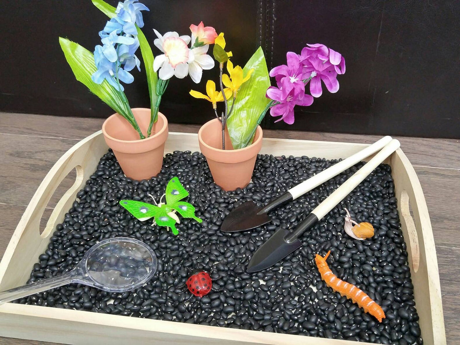 Spring Garden Sensory Bin: Montessori Fine Motor Skills Activity - Etsy