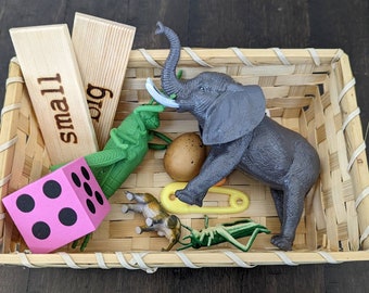 Big/Small Sorting Set, Montessori Object Classification, Gift for Kids, Reggio Emilia, Teacher Resources