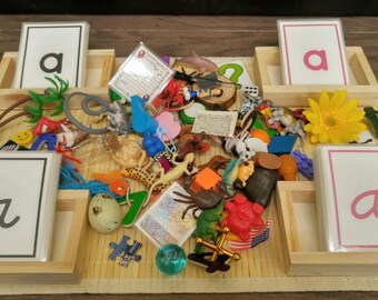 Montessori Objects/Letter Matching, Beginning Sounds Objects, Pink Series Objects, Gift for Kids, Montessori Classroom, Teacher Resources