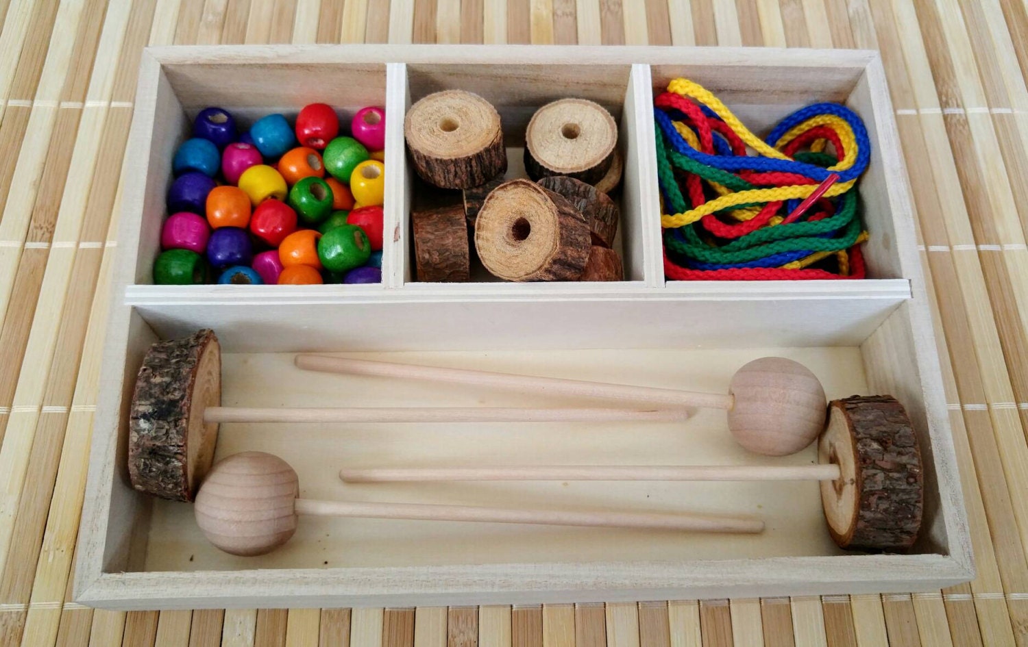 Deluxe Beading Activity Set Patterning Fine Motor Skills Etsy