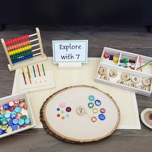 Loose Parts Number Exploration, Math Activity, Fine Motor Skills, Gift for Kids, Montessori Classroom, Reggio Emilia, Teacher Resources