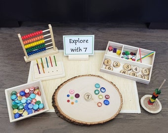Loose Parts Number Exploration, Math Activity, Fine Motor Skills, Gift for Kids, Montessori Classroom, Reggio Emilia, Teacher Resources