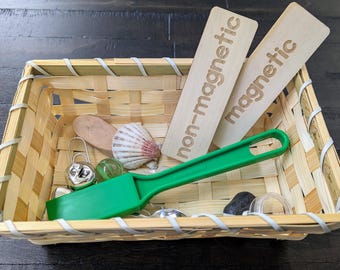 Magnetic/Non-Magnetic Sorting Set, Montessori Object Classification, Gift for Kids, Reggio Emilia, Teacher Resources