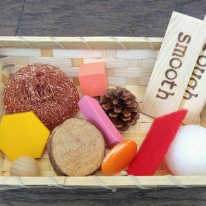 Rough/Smooth Sorting Set, Montessori Object Classification, Gift for Kids, Reggio Emilia, Teacher Resources