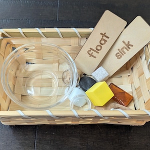 Ensemble de tri pour évier/flotteur, classification Montessori d'objets, cadeau pour enfants, Reggio Emilia, ressources pour enseignants