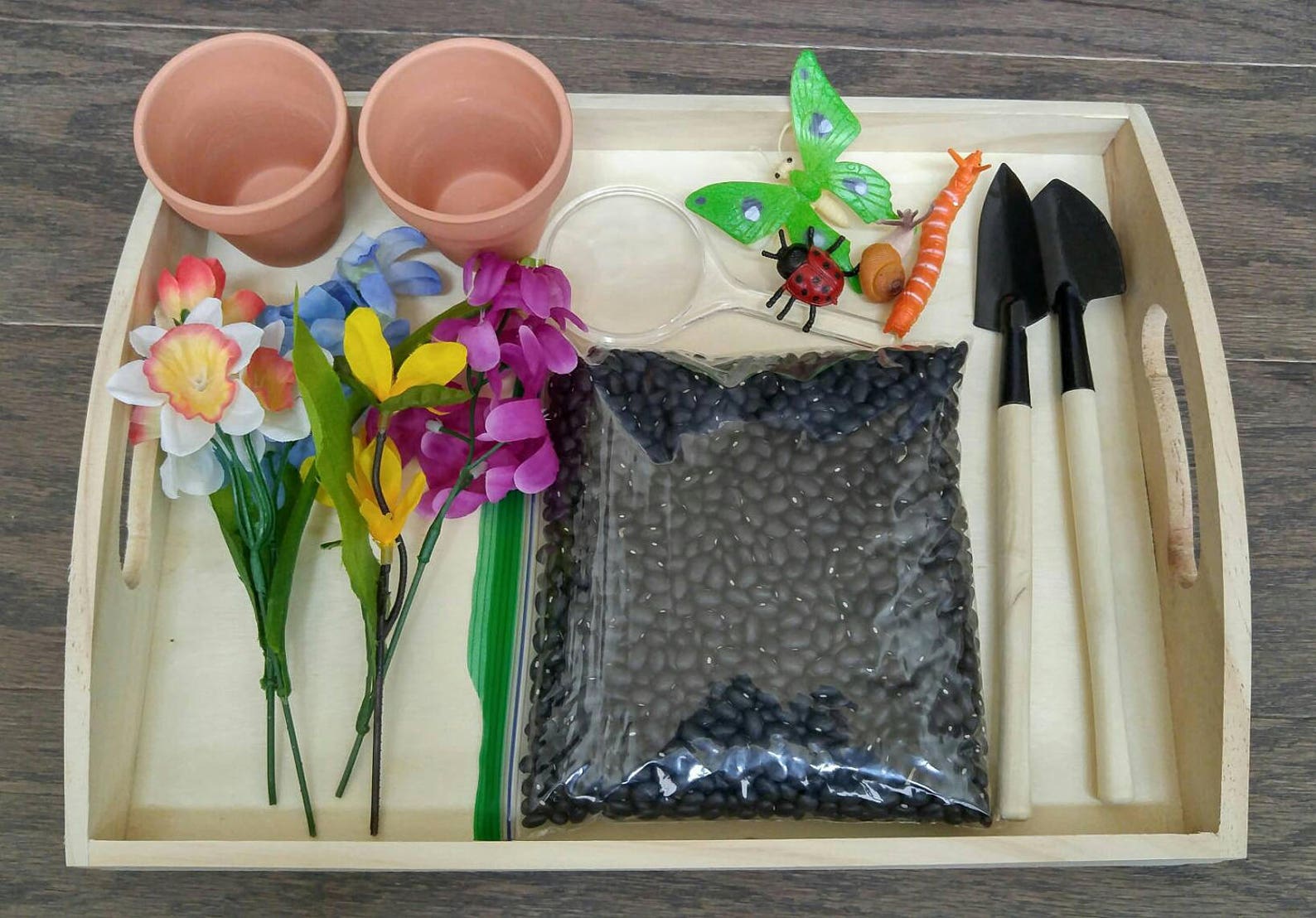 Spring Garden Sensory Bin: Montessori Fine Motor Skills Activity - Etsy