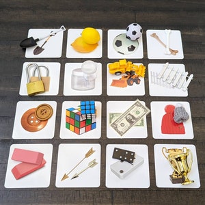 Emparejamiento de objetos con imágenes n.º 3, Reconocimiento de imágenes, Regalo para niños, Clase Montessori, Reggio Emilia, Waldorf, Recursos para docentes
