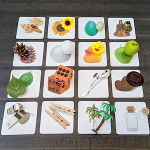 Correspondance d'objets illustrés n° 1, Image de reconnaissance, Cadeau pour enfants, Classeoom Montessori, Reggio Emilia, Waldorf, Ressources pour enseignants