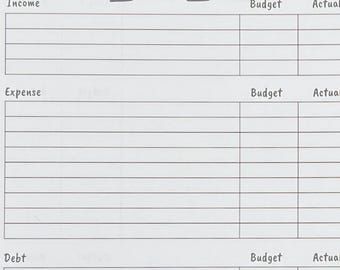 CLASSIC HP Simple Budget Planner Printable - Financial Printable Tracker, Savings Printable, Financial Planner, Budget Planner pdf