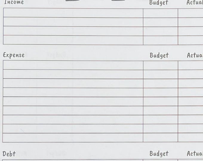 CLASSIC HP Simple Budget Planner Printable - Financial Printable Tracker, Savings Printable, Financial Planner, Budget Planner pdf
