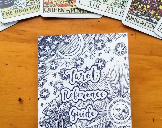 DIGITAL Tarot Reference Guide Booklet Printable - Card Meanings and Interpretation for All 78 Cards