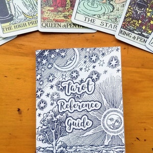 Folleto imprimible de guía de referencia del Tarot DIGITAL: significados e interpretación de las 78 cartas