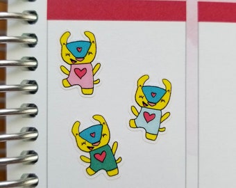 Joyful Aarti Armadillo {20 Cute Functional Stickers: Dance, Happy, Celebrate, Gratitude, Joy, Love, Cheerful} 397