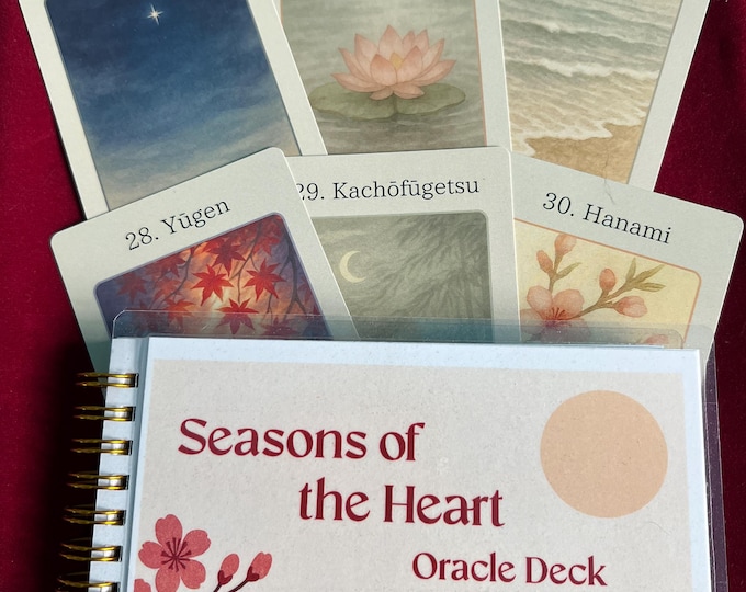 Seasons of the Heart Oracle Card Deck - The Japanese Way of Balance Divination Cards and Guidebook