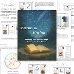 Mercúrio em Movimento - Explorando seu Mercúrio por Signo, Casa e Aspecto - Relatório de Mapa Astral Ilustrado da Astrologia Leitura Astrológica