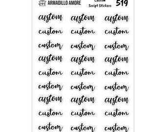 Stickers personnalisés - Sticker cursif - Sticker personnalisable - Sticker agenda fonctionnel - Sticker agenda personnalisé personnalisé - 519
