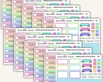 Hobonichi Cousin Quatrefoil Rainbow Mini Kit - Weekly Planner Sticker Kit - 1032