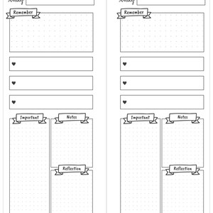 HALF SHEET Happynichi Happy Planner Daily 1 Page Printable Insert ...
