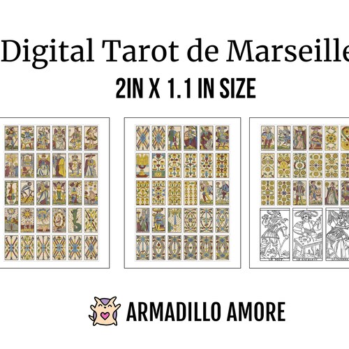 Print Your Own Tarot Cards Printable Tarot Cards Full 78 - Etsy