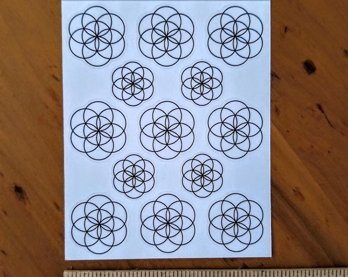 Seed of Life Stickers - New Age - Sacred Geometry - Flower of Life - 557