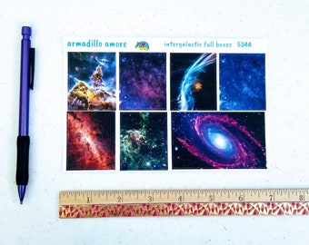 Intergalactic Space Full Box Stickers - Galaxy - NASA - Stars - Constellations - Nebula - 534 A