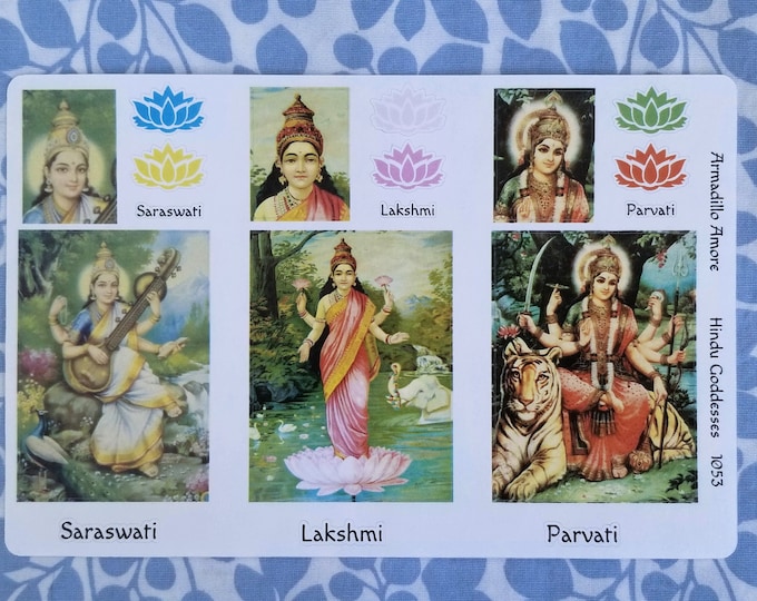 Hindu Goddesses - Tridevi - Saraswati - Lakshmi - Parvati - Durga - Hinduism - Meditation - Om - India - Spirituality - 1053