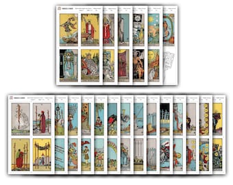 Large Tarot Stickers (3 inch) - Full Deck - Set of 78 Stickers