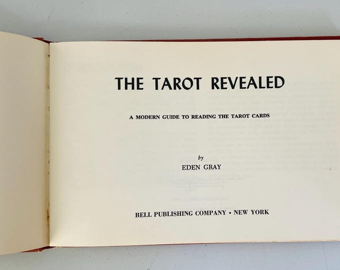 The Tarot Revealed Modern Guide to Reading Tarot by Eden Gray (Hardcover, 1960) - Vintage Tarot Book Used Paperback