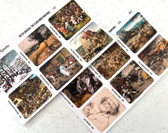Pieter Bruegel the Elder Mini Fine Art Painting Stickers - 812
