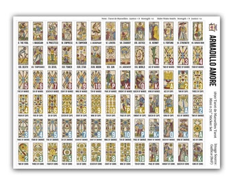 Mini Tarot de Marseille-stickers - Tarotkaartstickers, Track Tarot-lezing, Marseille Tarot-stickers, Marseille Tarot-stickers